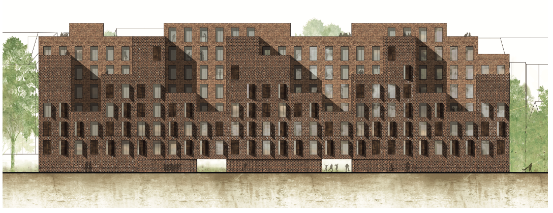 Street elevation drawing